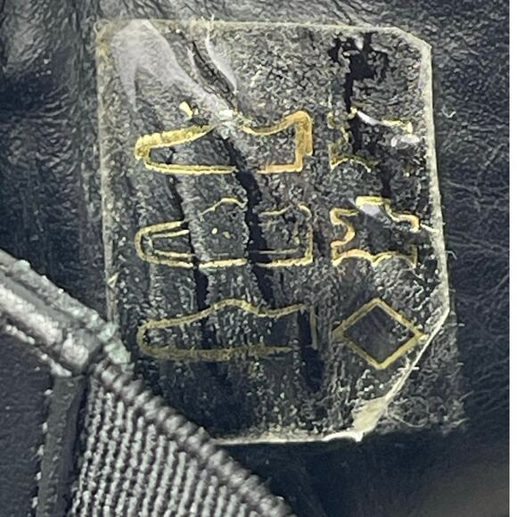 Clergerie Noam Womens Black Leather Lace Up Block Heels Platforn Ankle Boots 7.5 - Picture 6 of 8